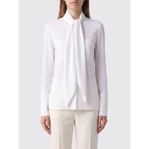 Courreges Women Courri�Ges Pussy-Bow Cri�Pe Shirt With Concealed Placket